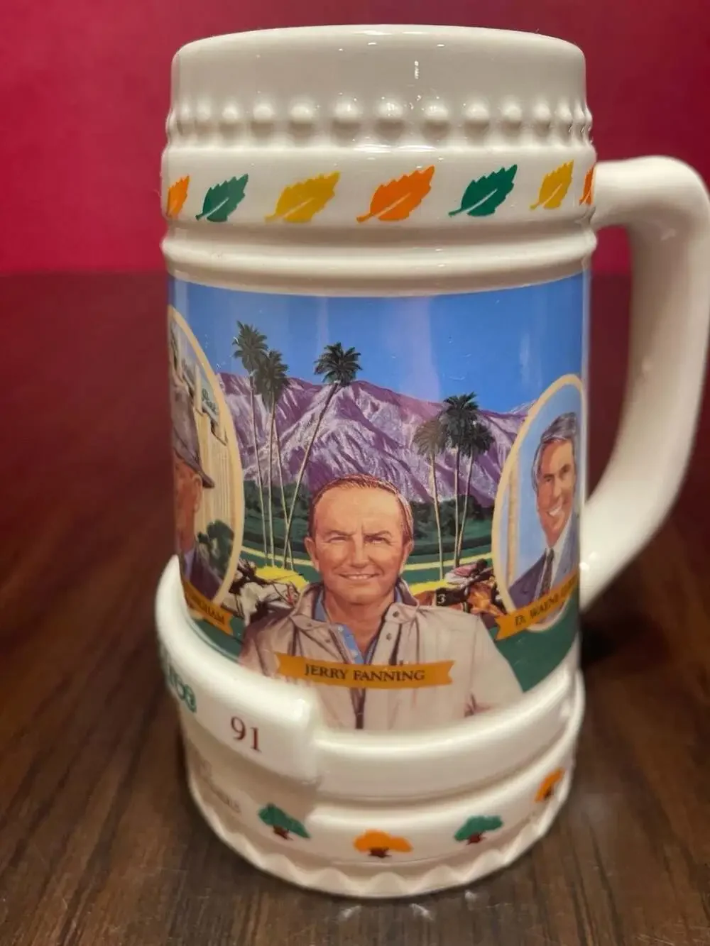 1991 Oak Tree Racing Association All-Time Leading Stakes Trainers Beer Stein